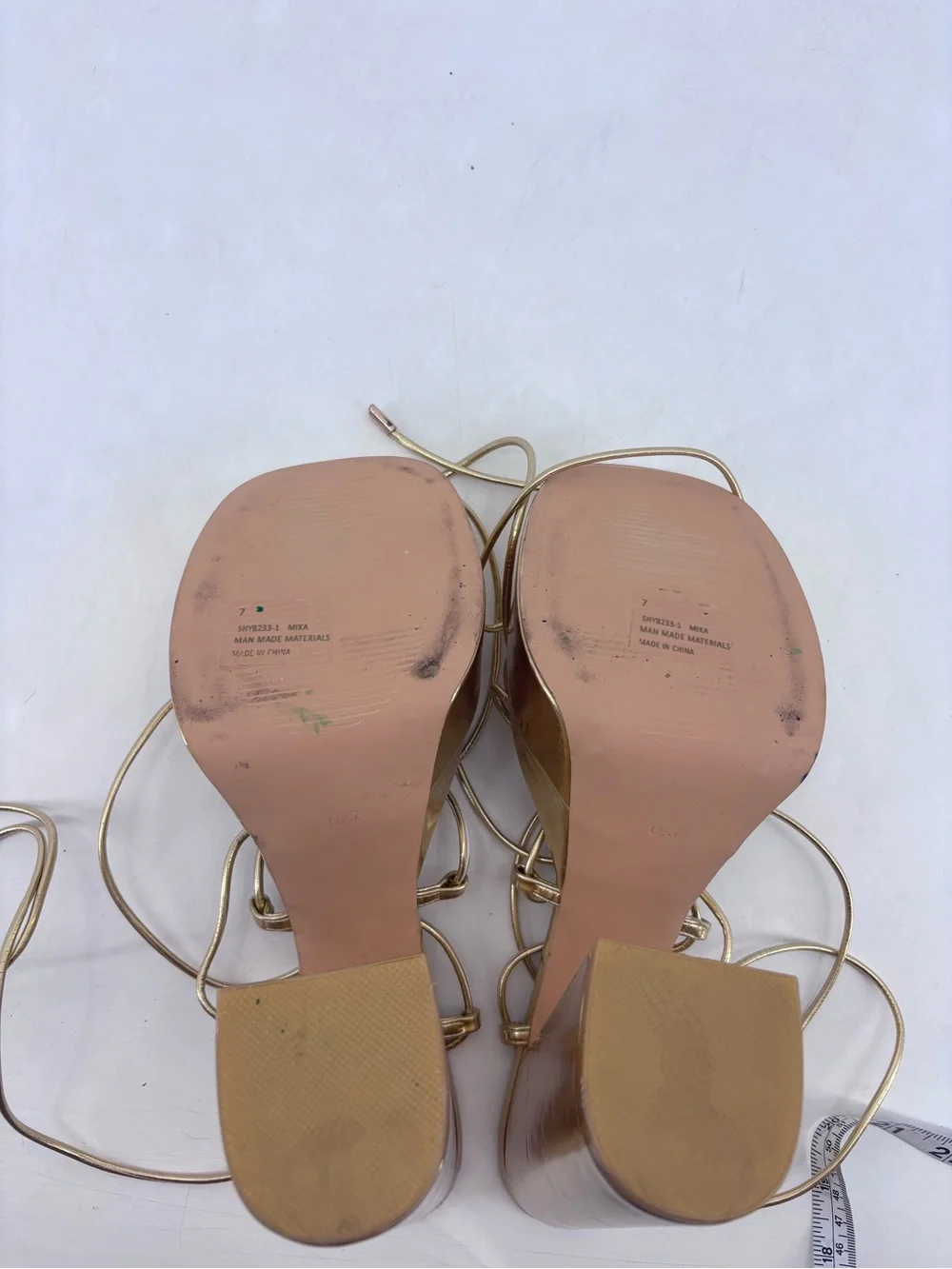 EGO x Stassie Mia Kylie Jenner Khloe Kardashian Metallic Retro 70s Platform Heel